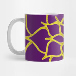 Blooming Gold Flower (Dark Purple) Mug